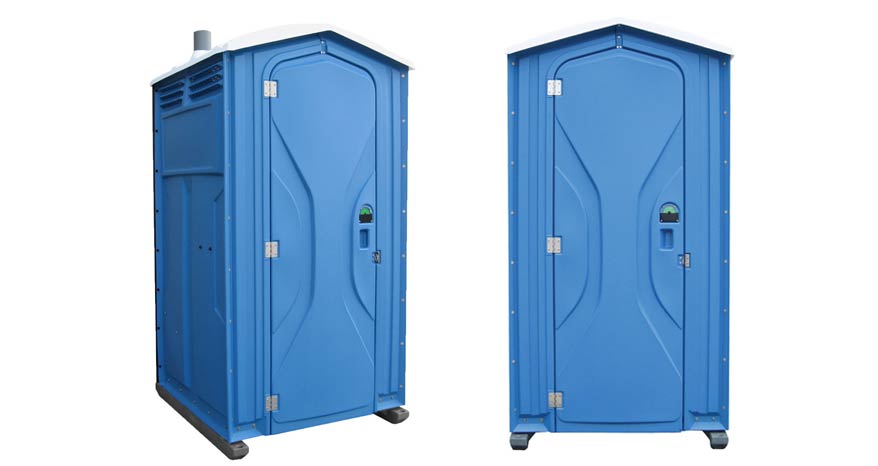 Long-term porta potty units on site in Tucson, Arizona